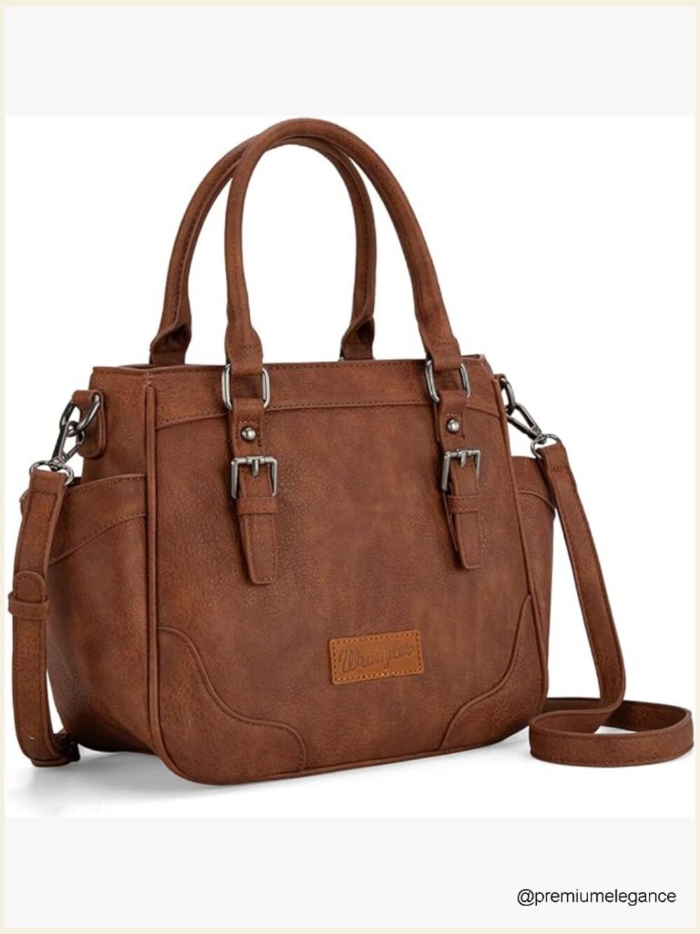 Tote Crossbody Bag Vegan Leather Designer Handbag Top Handle Purse Wrangler